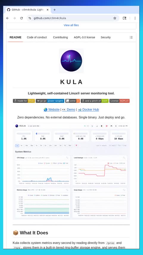 Video preview for c0m4r/kula