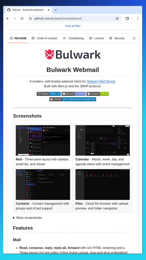Video preview for bulwarkmail/webmail