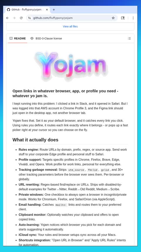 Video preview for fluffypony/yojam