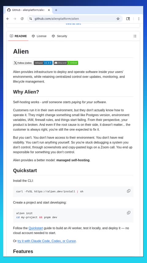 Video preview for alienplatform/alien