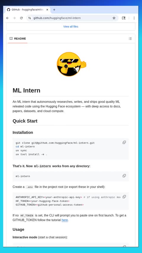 Video preview for huggingface/ml-intern