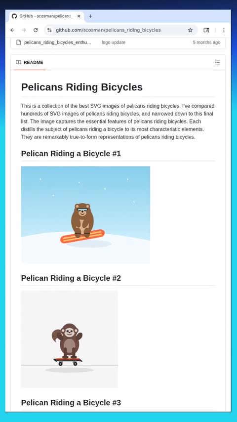 Video preview for scosman/pelicans_riding_bicycles