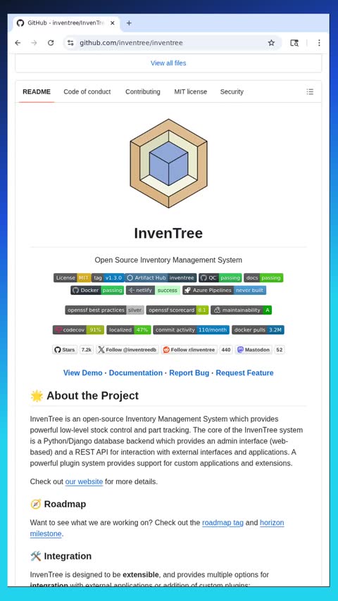 Video preview for inventree/inventree
