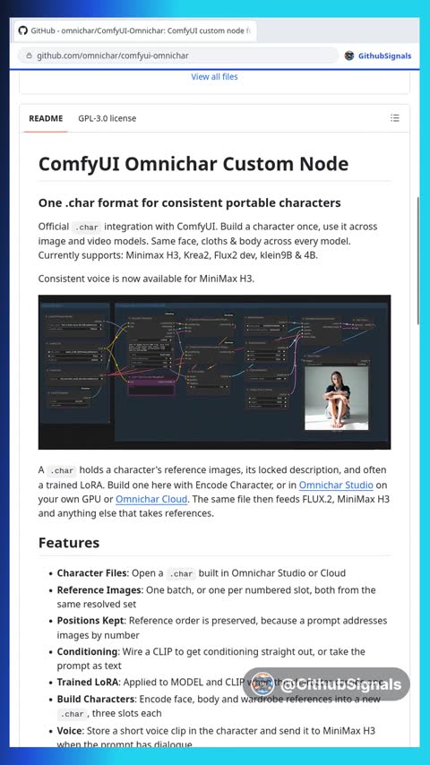 Video preview for omnichar/comfyui-omnichar