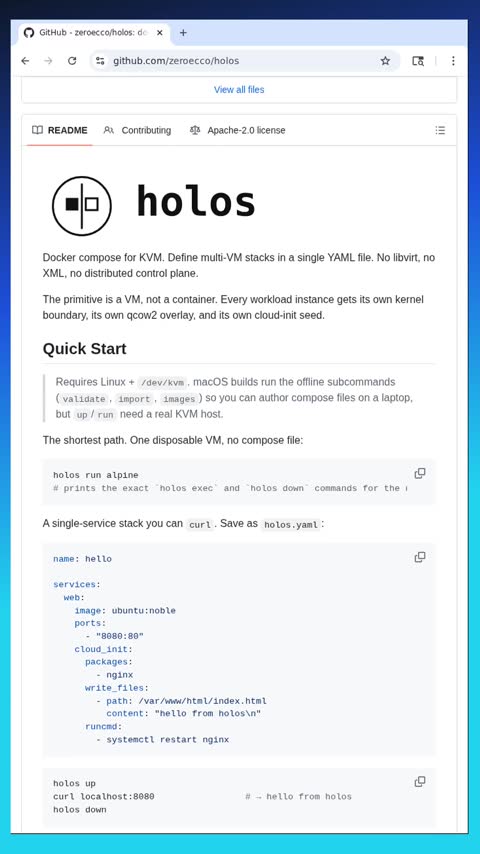 Video preview for zeroecco/holos