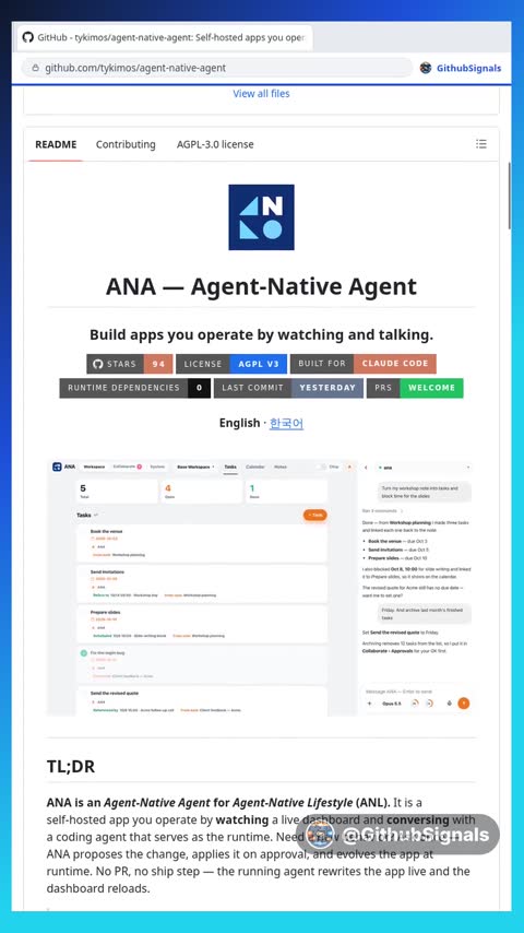 Video preview for tykimos/agent-native-agent