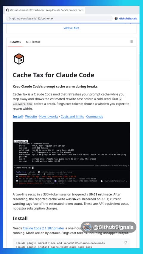 Video preview for karanb192/cache-tax