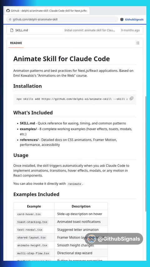 Video preview for delphi-ai/animate-skill