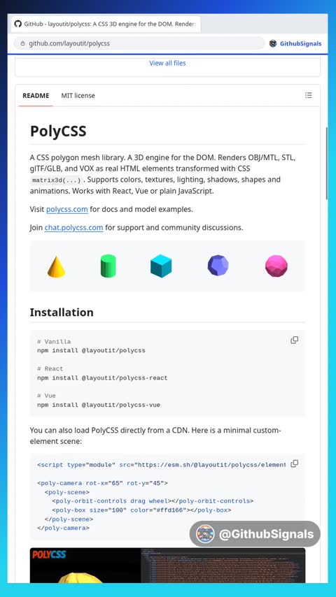 Video preview for layoutit/polycss