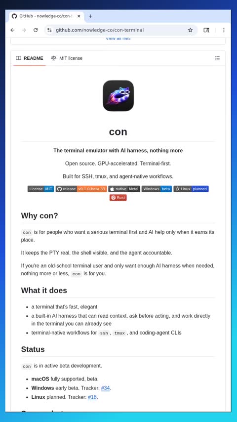 Video preview for nowledge-co/con-terminal