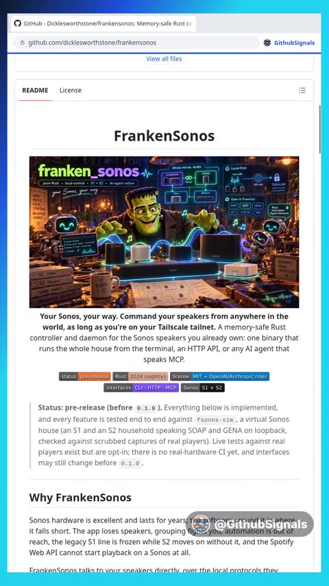 Video preview for dicklesworthstone/frankensonos