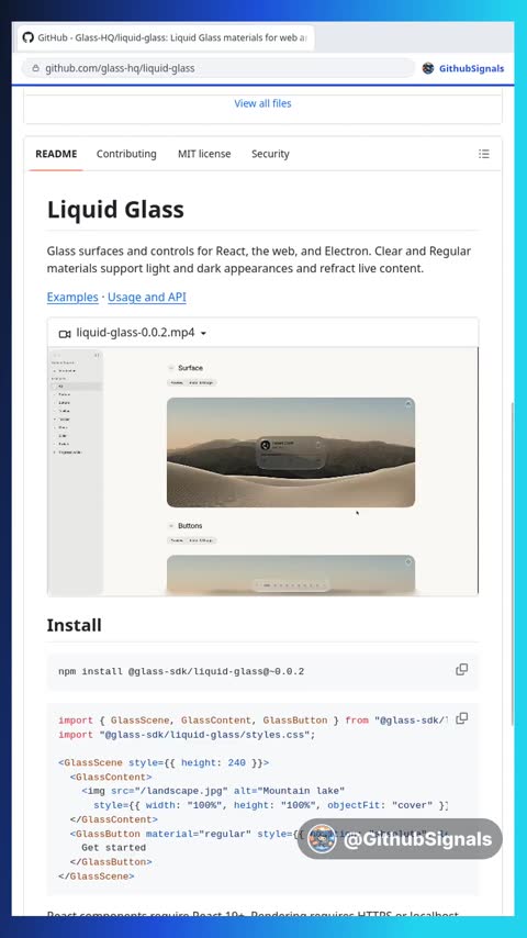 Video preview for glass-hq/liquid-glass