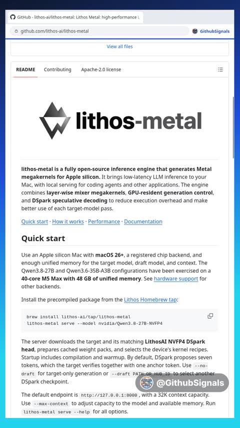 Video preview for lithos-ai/lithos-metal