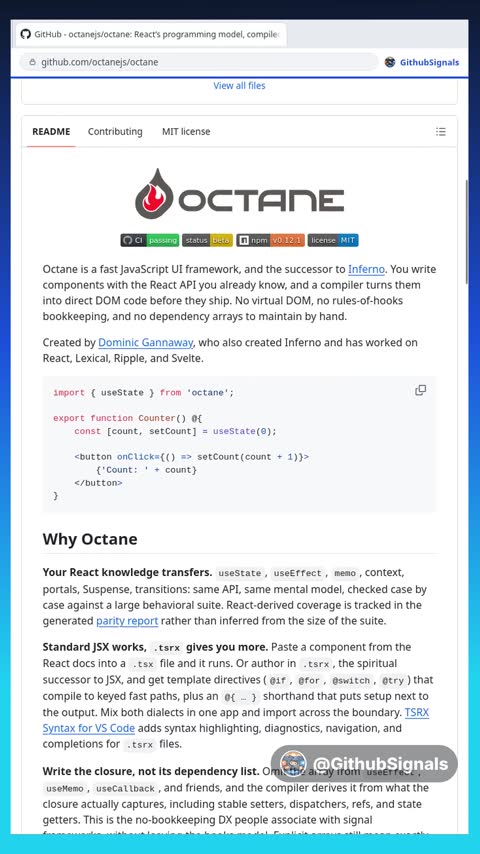 Video preview for octanejs/octane