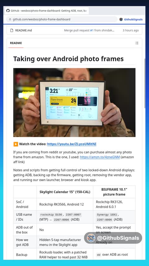 Video preview for wesbos/photo-frame-dashboard