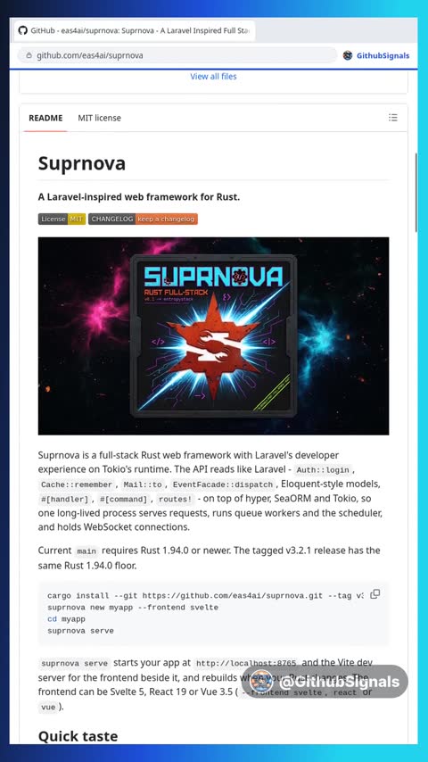 Video preview for eas4ai/suprnova