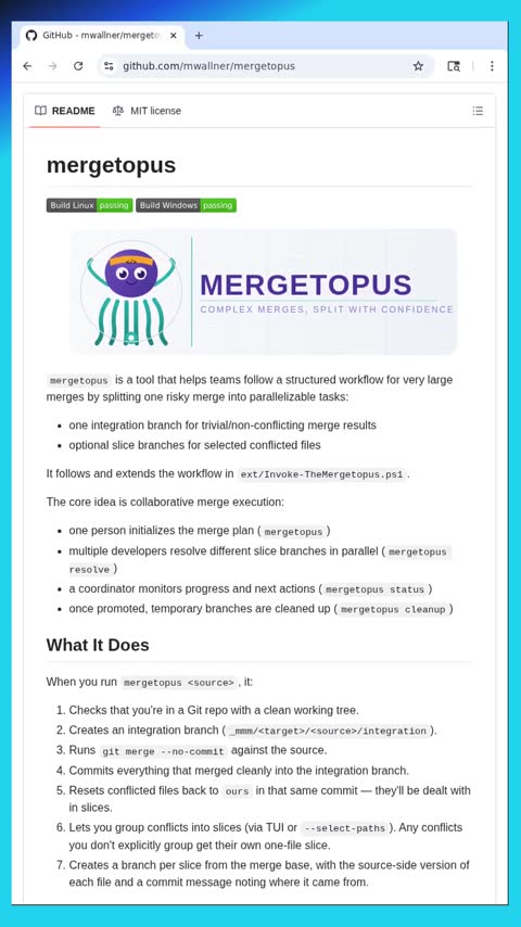 Video preview for mwallner/mergetopus