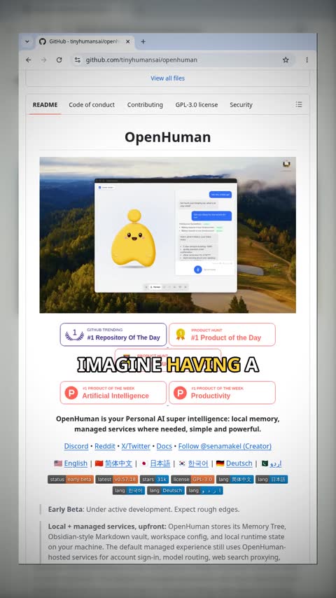 Video preview for tinyhumansai/openhuman