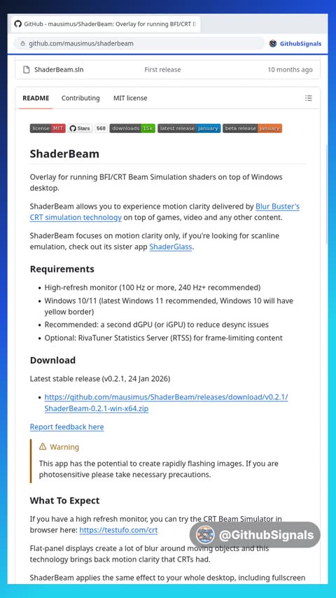 Video preview for mausimus/shaderbeam