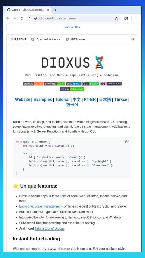 Video preview for dioxuslabs/dioxus