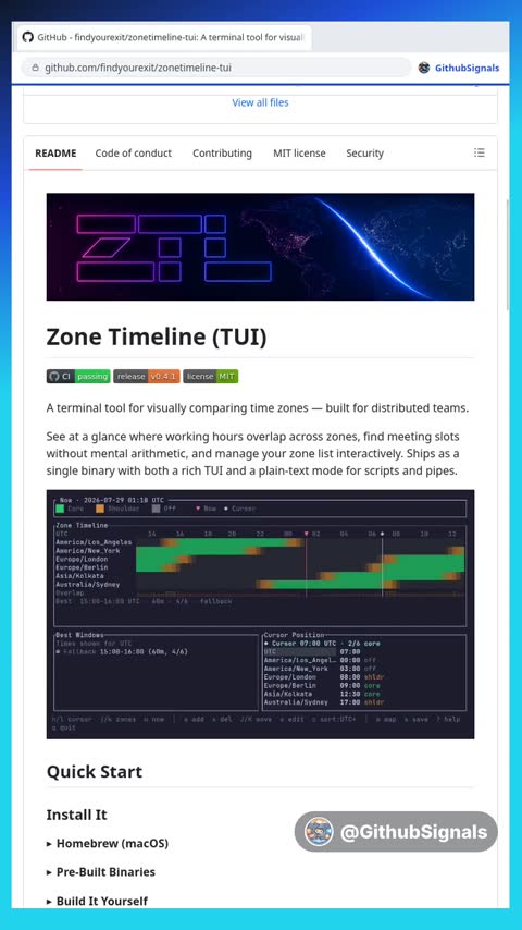 Video preview for findyourexit/zonetimeline-tui