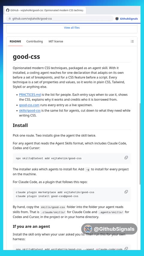 Video preview for vojtaholik/good-css