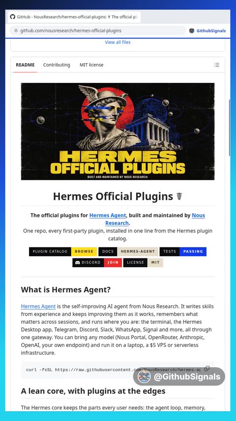 Video preview for nousresearch/hermes-official-plugins