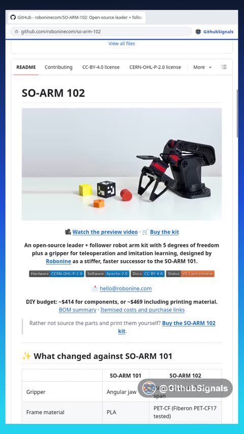 Video preview for roboninecom/so-arm-102