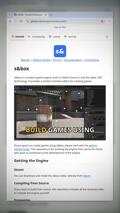 Video preview for facepunch/sbox-public