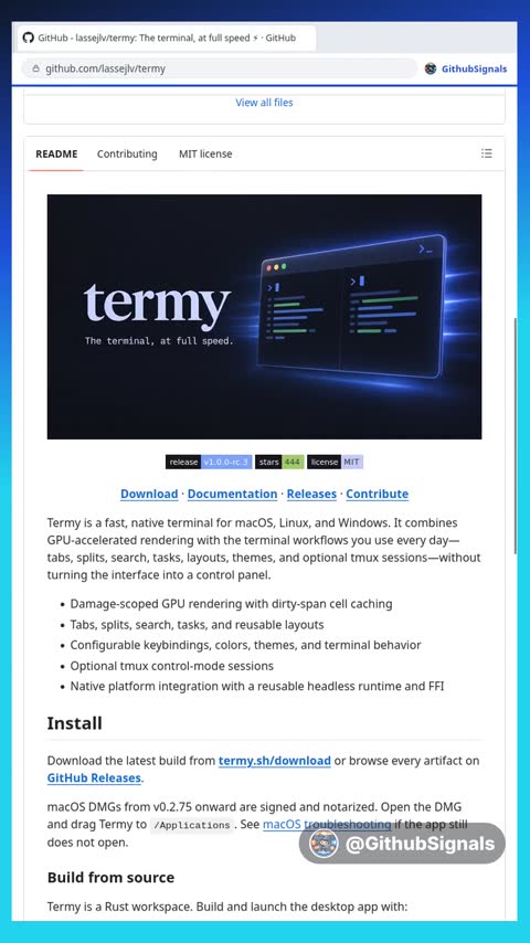Video preview for lassejlv/termy