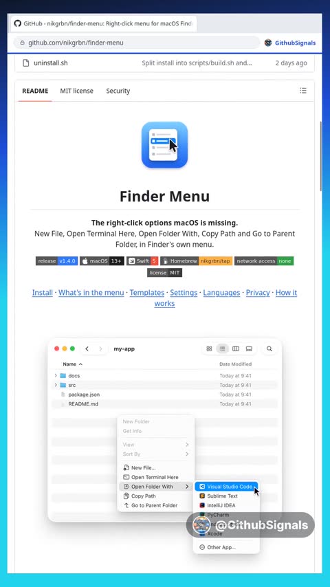 Video preview for nikgrbn/finder-menu