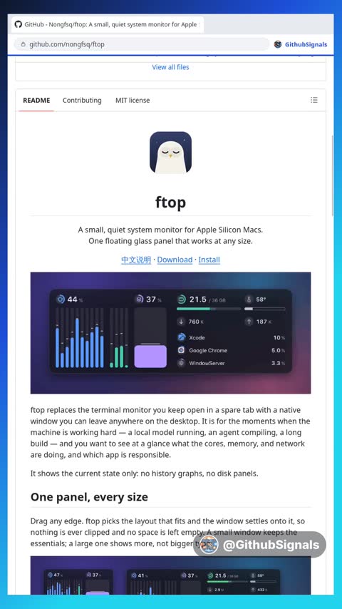 Video preview for nongfsq/ftop