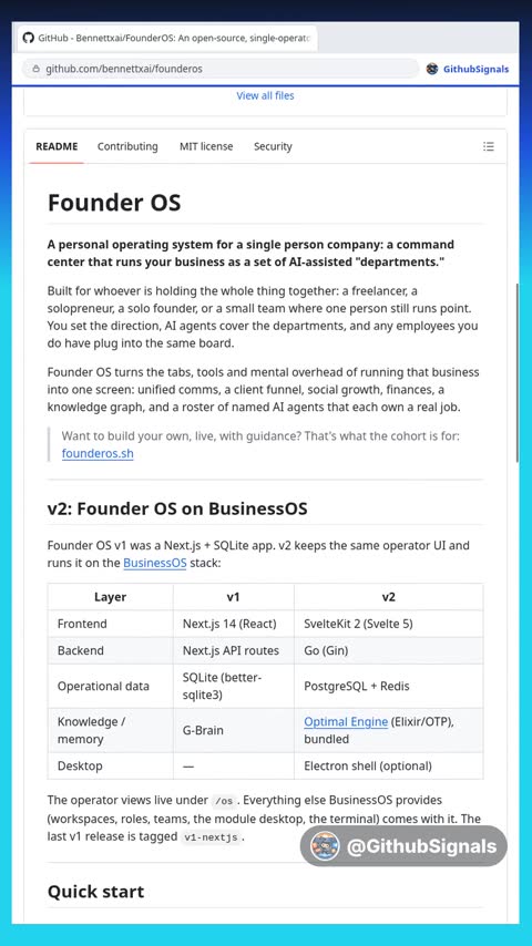 Video preview for bennettxai/founderos