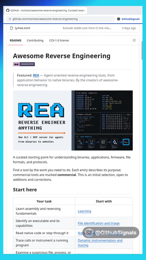 Video preview for morluto/awesome-reverse-engineering