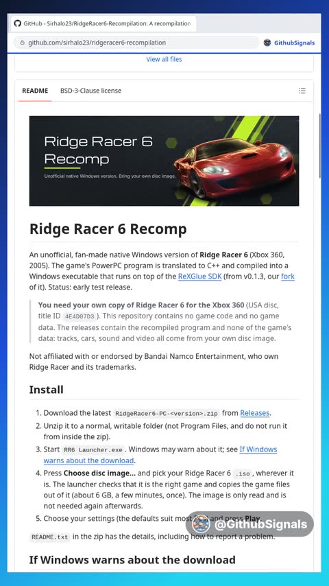 Video preview for sirhalo23/ridgeracer6-recompilation