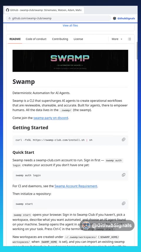 Video preview for swamp-club/swamp
