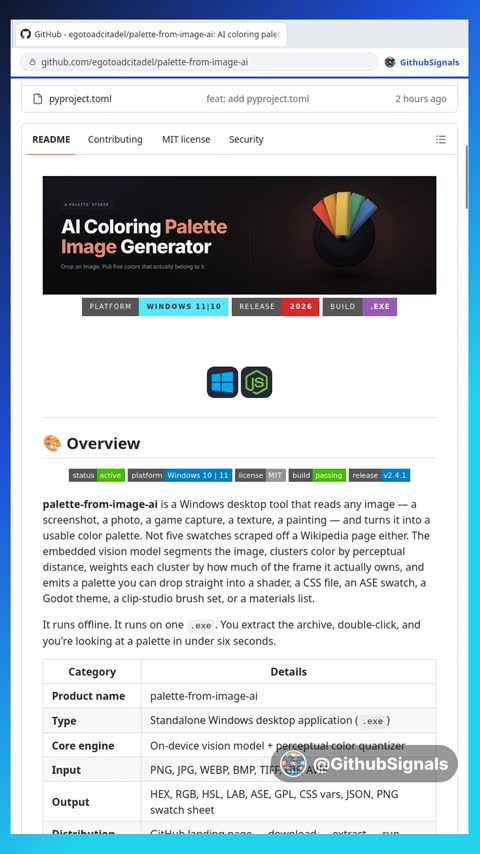 Video preview for egotoadcitadel/palette-from-image-ai