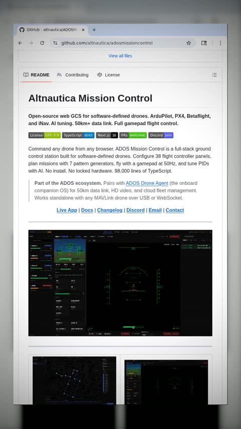 Video preview for altnautica/adosmissioncontrol