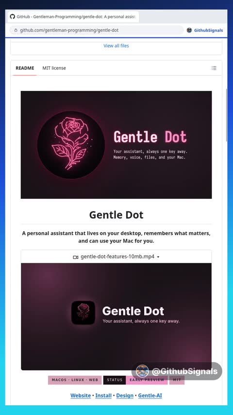 Video preview for gentleman-programming/gentle-dot