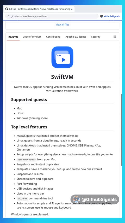 Video preview for swiftvm-app/swiftvm
