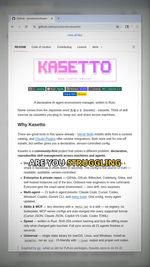 Video preview for pivoshenko/kasetto