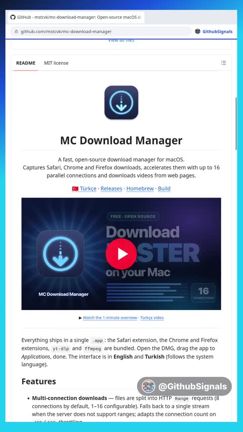 Video preview for mstcvk/mc-download-manager