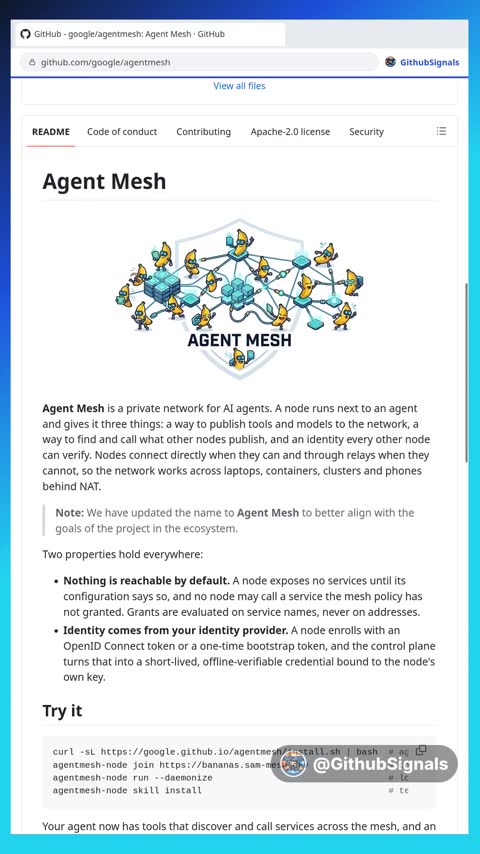 Video preview for google/agentmesh