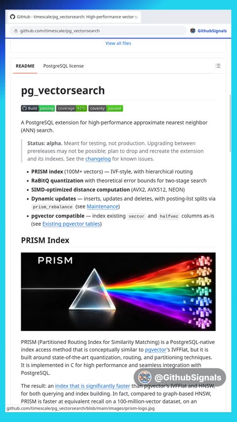 Video preview for timescale/pg_vectorsearch