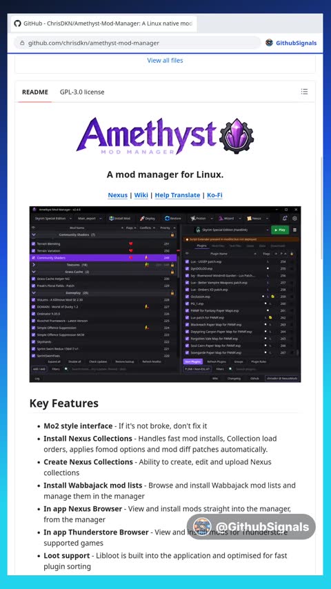 Video preview for chrisdkn/amethyst-mod-manager