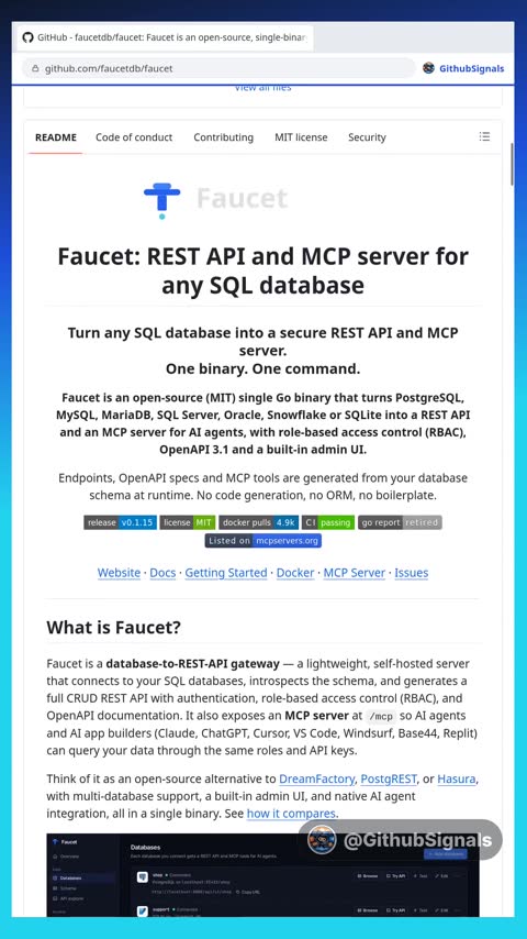 Video preview for faucetdb/faucet