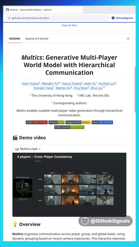 Video preview for tencentarc/multics