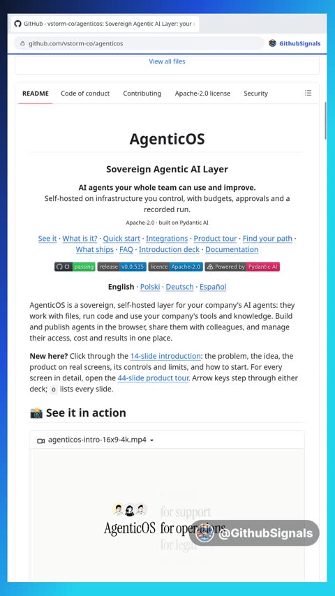 Video preview for vstorm-co/agenticos