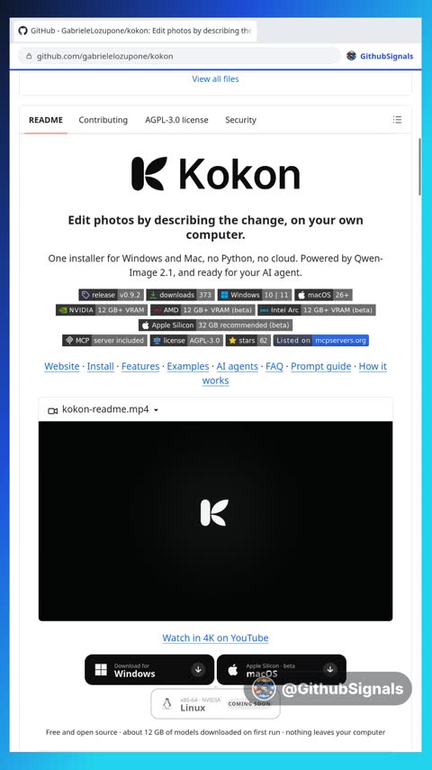Video preview for gabrielelozupone/kokon