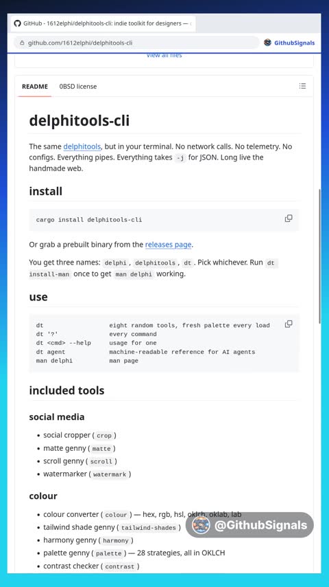 Video preview for 1612elphi/delphitools-cli